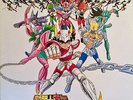 JAPAN ANIME OST SAINT SEIYA TV ORIGINAL SOUNDTRACK LP INSERT CX-7296 NM