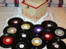 50's Large Platter-Pak + (75) Vintage Era 45-rpm Records - Indexed 45's LISTED