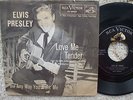 Elvis Presley - Love Me Tender -  Black / White PS + RARE 45