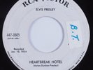 Rockabilly 45 ELVIS PRESLEY Heartbreak Hotel RCA promo HEAR