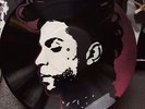 PRINCE new design. Stencil, Painted vinyl records.