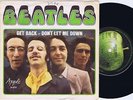 THE BEATLES Get Back Swedish 45PS 1969 Apple UK solid centre