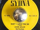 JACOB MILLER rare Baby I Love You So reggae roots Sydna 45 HEAR