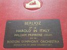 BERLIOZ HAROLD IN ITALY-WILLIAM PRIMROSE & BOSTON SYMPHONY ORCHESTRA
