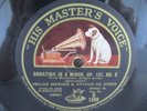 HMV UK 78 RPM D-1398- ISOLDE MENGES/ARTHUR DE GREEF- Schubert Sonatina Violin lp