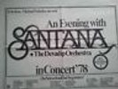 CARLOS SANTANA   1978      orig. german  Concert - TOUR - Poster      84 x 60 cm