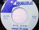 HONORABLE FATS WILSON rare doowop ROBBEE 45 vg++ OVER AGAIN / QUIT EATIN WS143