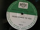 rare disque hors commerce ORTF,  émission en Anglais, avec  Johnny Hallyday