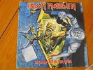 IRON MAIDEN:RARE SPANISH L.P WITH PROMO STICKER AT BACK COVER TOUR SPAIN..SEE