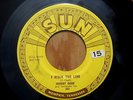 Vtg Rockabilly 1950's JOHNNY CASH 45   SUN 241  I Walk The Line & Get Rhythm