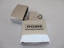 OASIS- Rare PROMO Zippo Lighter Silver (Stop Crying Your Heart Out) no lp cd