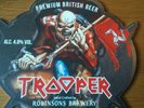 IRON MAIDEN - TROOPER BEER 2016 ISLE OF MAN TT PUMP HANDLE CLIP  - V RARE