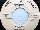 Del Vikings WHITE LABEL PROMO vg++ ABC Paramount 45 KISS ME  FACE THE MUSIC c207
