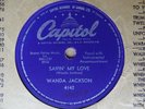 1959 Rockabilly 78 rpm WANDA JACKSON Savin’ My Love  CAPITOL 4142 Canada EX