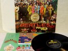 THE BEATLES SGT PEPPER 1969 UK PARLOPHONE MONO BLACK & YELLOW PMC 7027 w/INSERT