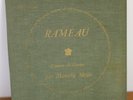 Rameau L'oeuvre de clavier Marcelle Meyer les discophiles français DF 98-99