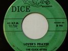 The CLICK-ETTES 45 Lover's Prayer / Grateful DICE doo wop Pj496