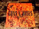 Guns N' Roses Full Band Signed Vinyl LP Record Axl Rose Slash Spaghetti Incident