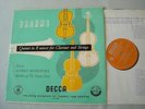LXT 2858 BRAHMS Quintet in B minor for Clarinet & Strings Boskovsky vinyl LP