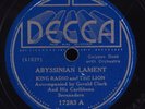 Calypso 78 KING RADIO & THE LION Abyssinian Lament DECCA 17283 HEAR