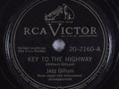 Blues 78 JAZZ GILLUM Key To The Highway RCA VICTOR 20-2160 HEAR
