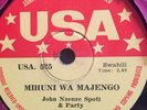 JOHN NZENZE SPOTI & PARTY USA 525 AFRICA 78 RPM E- GUITAR EAST AFRICAN