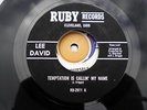 LEE DAVID temption is callin'my name ON RUBY records vg++us