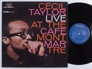 CECIL TAYLOR Live at the Cafe Montmartre FANTASY LP VG++/NM