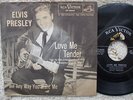 Elvis Presley - Love Me Tender -  Black / White PS + RARE 45