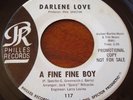 Darlene Love. A Fine Fine Boy b/w Nino & Sonny. NM- Philles Promo 45. Spector
