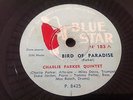78 RPM CHARLIE PARKER QUINTET- MILES DAVIS - BLUE STAR 183 - Bird of paradise
