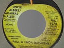 Paul & Linda McCartney Promo 45 on Apple #PRO-6278, Uncle Albert