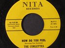 CORLETTES: Tears On My Pillow / How Do You Feel 45 rare Oldies