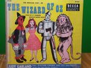 The musical score of wizard of oz decca records 7 inch 45 judy garland vinyl