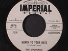 UTOPIANS: Along My Lonely Way / Hurry To Your Date 45 (dj, close to M-, sm tear
