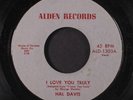 HAL DAVIS & GROUP: I Love You Truly / King Of Fools 45 (tol, sm lbl stain)