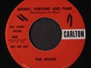 SPICES: Tell Me Little Girl / Money, Fortune & Fame 45 (very close to VG+, nice