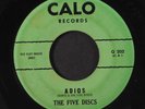 FIVE DISCS: Adios 45 (green lbl, clean ) Vocal Groups