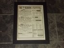 Reading festival 1992-Nirvana/Public enemy-original poster sized advert framed