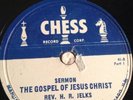 Chess 3x78 RPM Rev H R Jelks - The Gospel Of Jesus Christ V/V+ Black Sermon