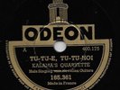 KALAMA'S QUARTET 78 rpm...ODEON (FRANCE) ISSUE ...SUPERB HAWAIIAN