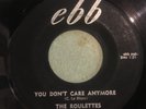 THE ROULETTES You Don't Care / The Way You Carry On DOOWOP SOUL RARE EBB 45 HEAR