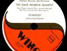 DAVE BRUBECK QUARTET  Stardust / Just one of those things  Schellackplatte X3402