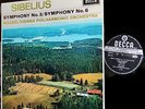 DECCA LP SXL-6364: SIBELIUS Symphony Nos. 3 & 6 - MAAZEL VPO - 1968 UK EARLY OOP