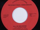 Funk Gospel 45 SENSATIONAL JONES SINGERS All He Was Doing KINGDOM autogr. HEAR