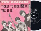 THE BEATLES Ticket To Ride Danish 45PS 1965 Parlophone Small ?