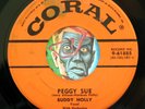 HEAR Buddy Holly 45 Peggy Sue/Everyday CORAL 9-61885 NM- rockabilly HIGH GRADE