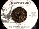 1960s PROMO Garage Rock 45 - THE WARNER BROTHERS 