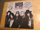 1987 FASTER PUSSYCAT VINYL LP SIGNED PROMO COPY BY TAIME DOWNE, GREG STEELE