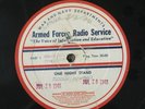 Armed Forces Radio Service 16” Record One Night Stand Eddie Howard AFRS 1948